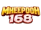 โลโก้ MHEEPOOH168 ตัวอักษร MHEEPOOH แบบสามมิติสีทองไล่เฉดขอบแดงเข้ม วางเรียงเป็นแนวโค้งขึ้น ใต้ลงมาเป็นตัวเลข 168 สีขาวเงินขอบแดงขนาดใหญ่